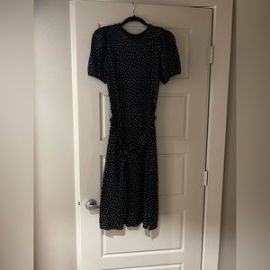 Zara black polka dot dress